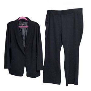 Iman 2-pc. Women’s Pantsuit – Blazer, Pants, Size 2X, Black